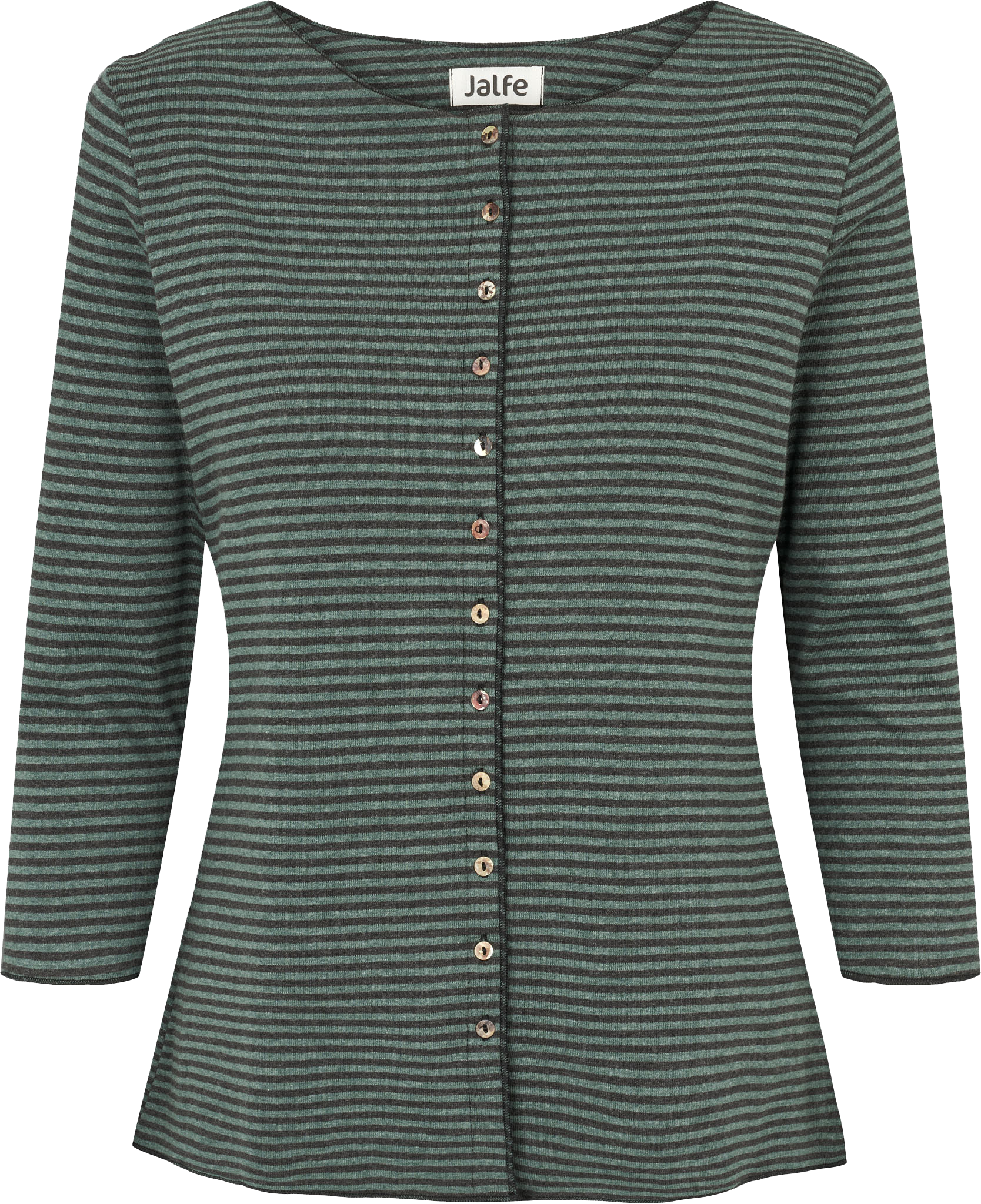 Cardigan 3/4 stripes organic cotton